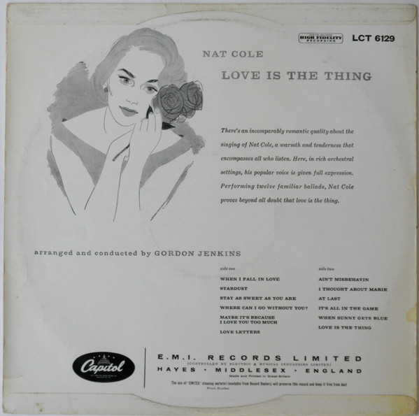 Nat King Cole - Love Is The Thing | Capitol Records (LCT 6129) - 2 Nat King Cole - Love Is The Thing | Capitol Records (LCT 6129) - 2