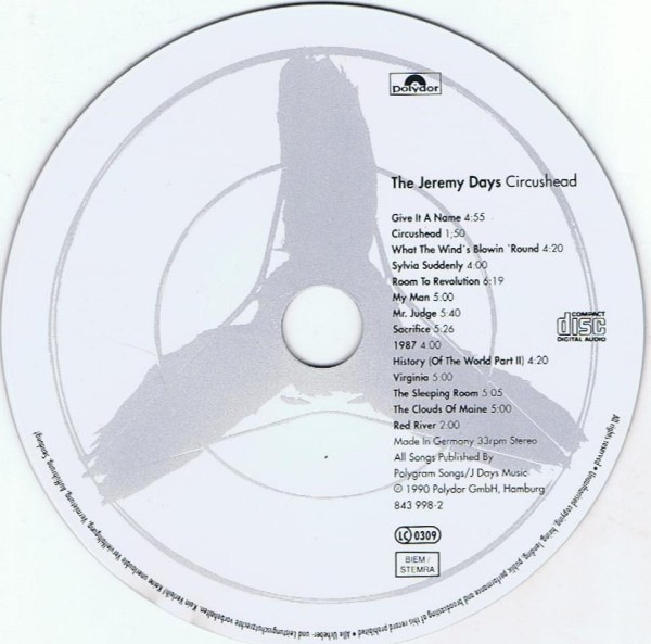 The Jeremy Days - Circushead | Polydor (843 998-2) - 3