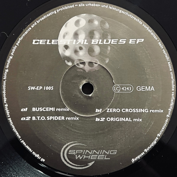 Space Clique - Celestial Blues EP | Spinning Wheel Records (SW-EP-1005) - 3 Space Clique - Celestial Blues EP | Spinning Wheel Records (SW-EP-1005) - 3