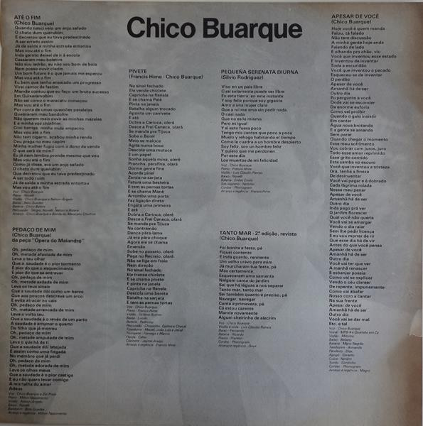 Chico Buarque - Chico Buarque | Philips (6349 398) - 4