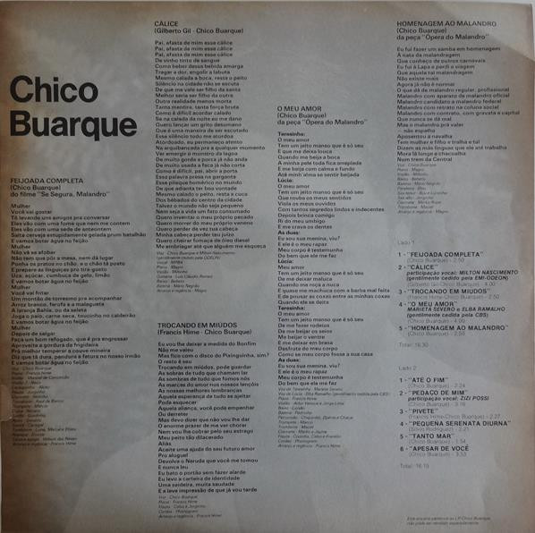 Chico Buarque - Chico Buarque | Philips (6349 398) - 3