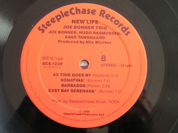 Joe Bonner Trio - New Life | SteepleChase (SCS-1239) - 4 Joe Bonner Trio - New Life | SteepleChase (SCS-1239) - 4