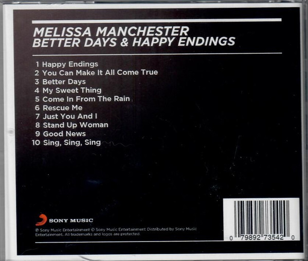 Melissa Manchester - Better Days & Happy Endings | Sony Music (079892735420) - 2