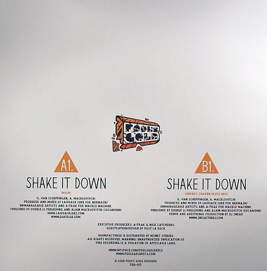 Laidback Luke & A-Trak - Shake It Down | Fool's Gold Records (FGR-015) - 2 Laidback Luke & A-Trak - Shake It Down | Fool's Gold Records (FGR-015) - 2