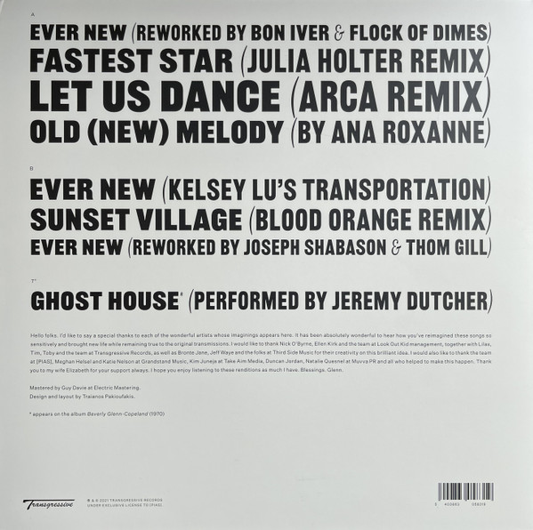 Beverly Glenn-Copeland - Keyboard Fantasies Reimagined | Transgressive Records (TRANS552X) - 2 Beverly Glenn-Copeland - Keyboard Fantasies Reimagined | Transgressive Records (TRANS552X) - 2