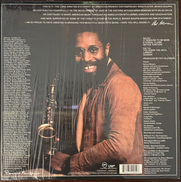 Bennie Maupin - Slow Traffic To The Right | Mercury (SRM-1-1148) - 3