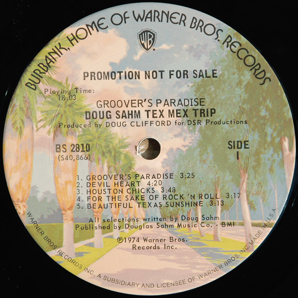 Doug Sahm - Groover's Paradise | Warner Bros. Records (BS 2810) - 3 Doug Sahm - Groover's Paradise | Warner Bros. Records (BS 2810) - 3
