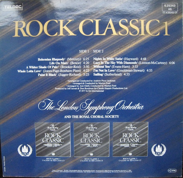 London Symphony Orchestra - Rock Classic 1 | TELDEC (6.25343) - 2