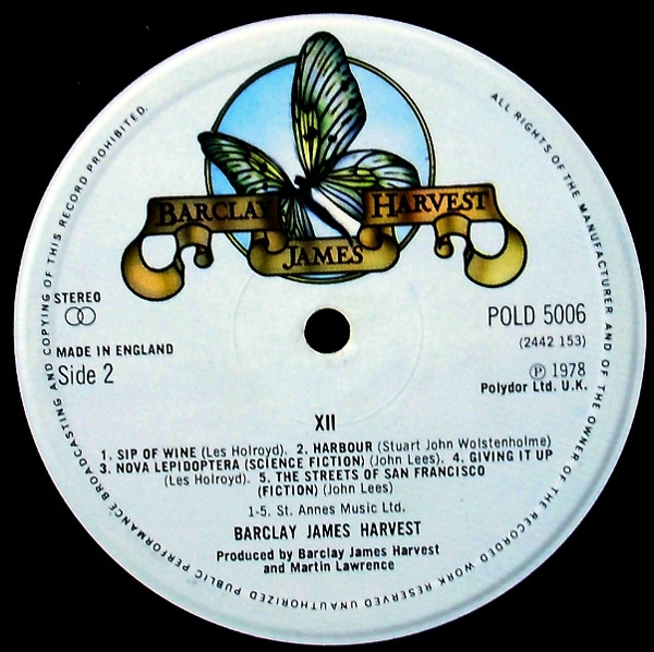 Barclay James Harvest - XII | Polydor (POLD 5006) - 2 Barclay James Harvest - XII | Polydor (POLD 5006) - 2
