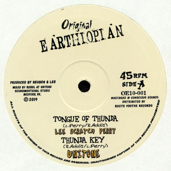 Lee Perry / Unitone / Ras Teo - Tongue Of Thunda | Original Earthiopian (OE10-001)
