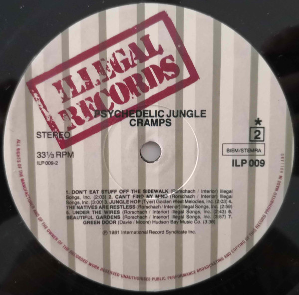 The Cramps - Psychedelic Jungle | Illegal Records (iILP 009) - 4 The Cramps - Psychedelic Jungle | Illegal Records (iILP 009) - 4