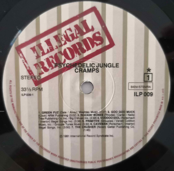 The Cramps - Psychedelic Jungle | Illegal Records (iILP 009) - 3 The Cramps - Psychedelic Jungle | Illegal Records (iILP 009) - 3