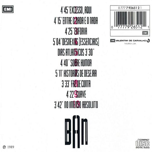 Ban - Música Concreta | EMI (792 651-2) - 2