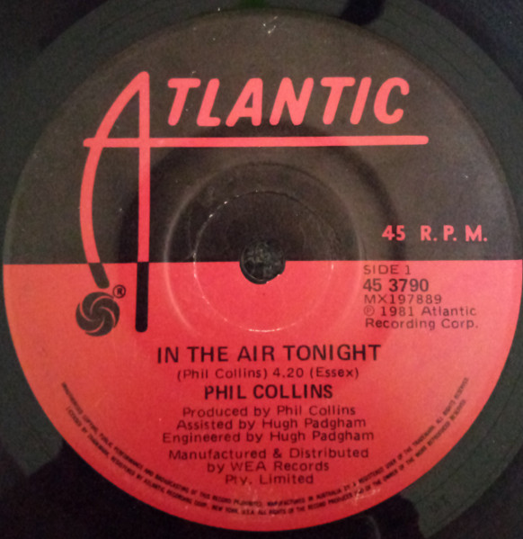 Phil Collins - In The Air Tonight | Atlantic (45 3790) - 2