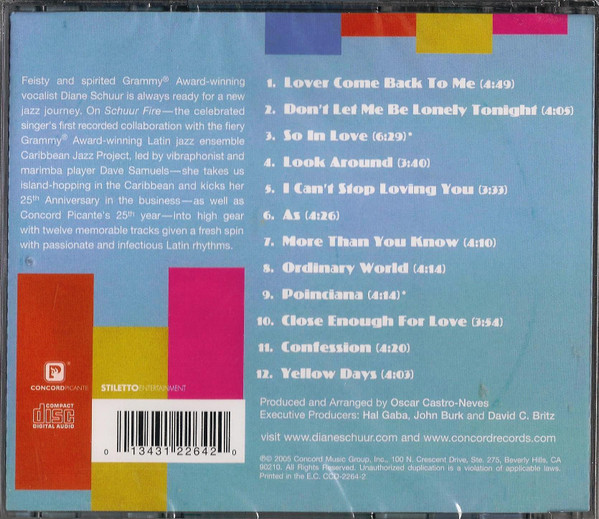 Diane Schuur Featuring Caribbean Jazz Project - Schuur Fire | Concord Picante (CCD-2264-2) - 2