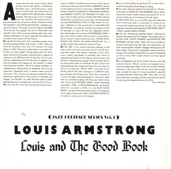 Louis Armstrong And His All-Stars With The Sy Oliver Choir - Louis And The Good Book | MCA Records (MCD 01300) - 4 Louis Armstrong And His All-Stars With The Sy Oliver Choir - Louis And The Good Book | MCA Records (MCD 01300) - 4