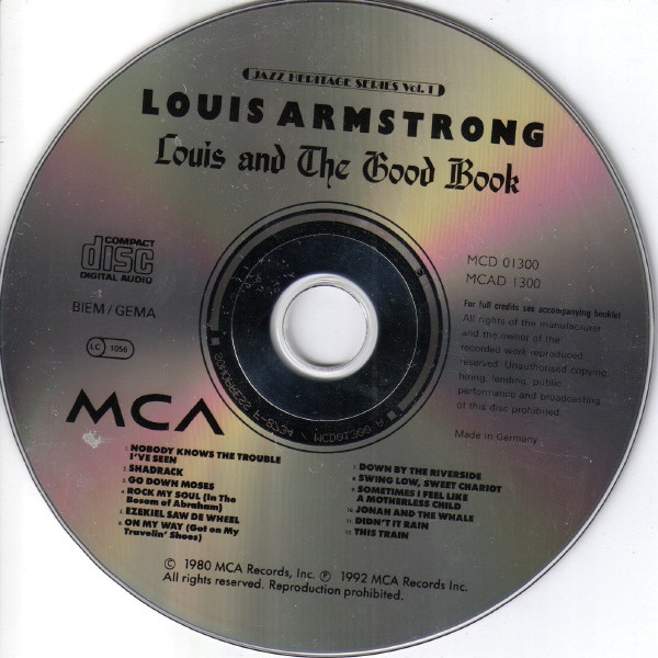 Louis Armstrong And His All-Stars With The Sy Oliver Choir - Louis And The Good Book | MCA Records (MCD 01300) - 2 Louis Armstrong And His All-Stars With The Sy Oliver Choir - Louis And The Good Book | MCA Records (MCD 01300) - 2
