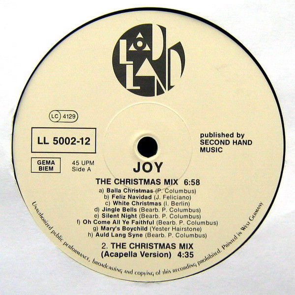 JOY - The Christmas Mix | Ladyland Records (LL 5002-12) - 3