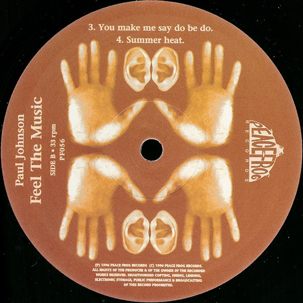 Paul Johnson - Feel The Music | Peacefrog Records (PF056) - 3 Paul Johnson - Feel The Music | Peacefrog Records (PF056) - 3