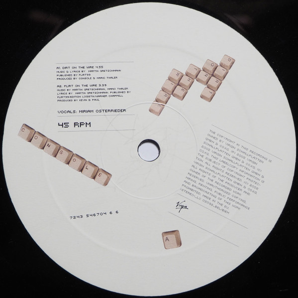 Console - Dirt On The Wire | Virgin (546704 6) - 2