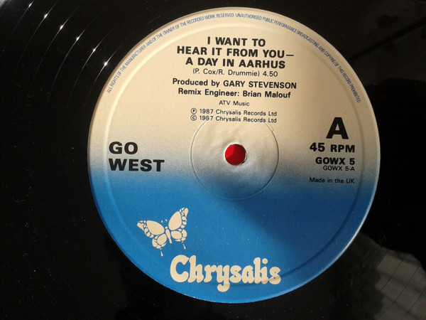 Go West - I Want To Hear It From You | Chrysalis (GOWX 5) - 3