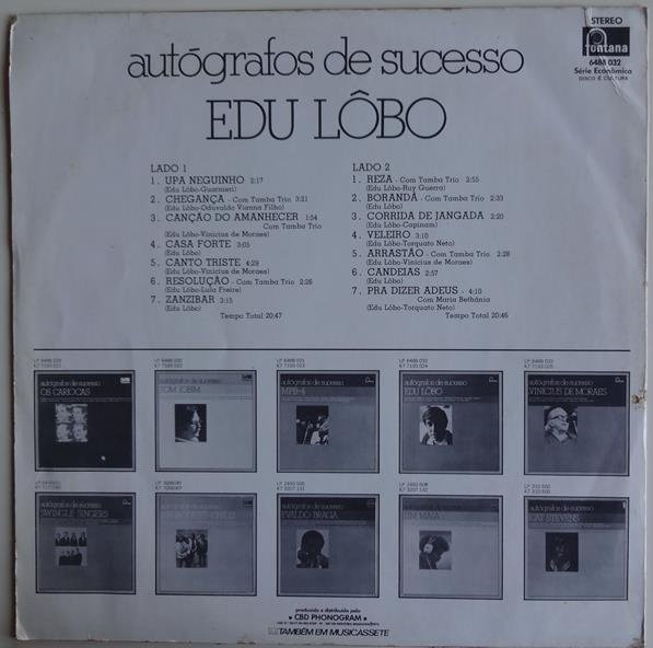 Edu Lobo - Autógrafos De Sucesso | Fontana (6488 032) - 2
