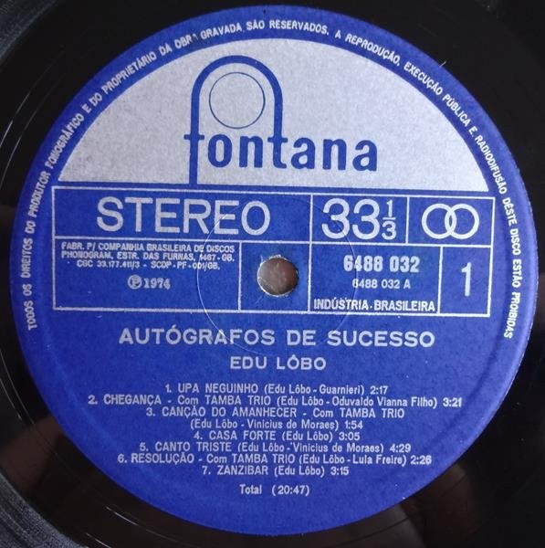 Edu Lobo - Autógrafos De Sucesso | Fontana (6488 032) - 3
