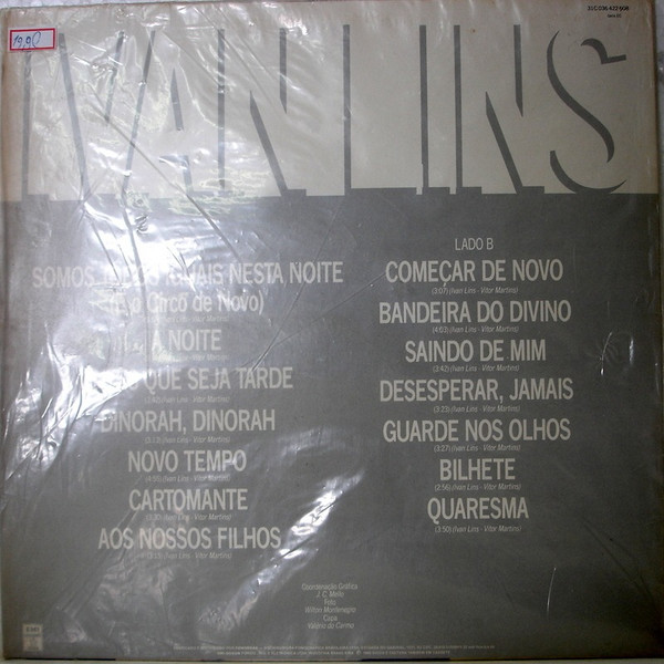 Ivan Lins - Saindo de Mim | EMI (31C 036 422 608) - 2 Ivan Lins - Saindo de Mim | EMI (31C 036 422 608) - 2