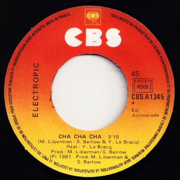 Electropic - Cha Cha Cha / Rumba Exotique | CBS (CBS A1345) - 2