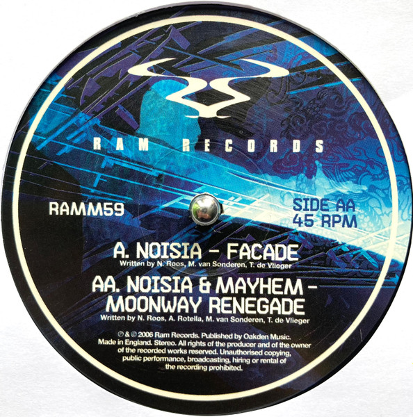 Noisia / Noisia / Mayhem - Facade / Moonway Renegade | RAM Records (RAMM59) - 4