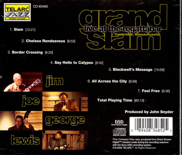 Jim Hall , Joe Lovano , George Mraz , Lewis Nash - Grand Slam | Telarc Jazz (CD-83485) - main