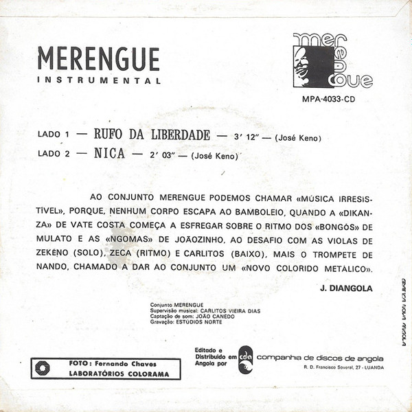 Conjunto Merengue - Merengue Instrumental | Merengue (MPA-4033-CD) - 2