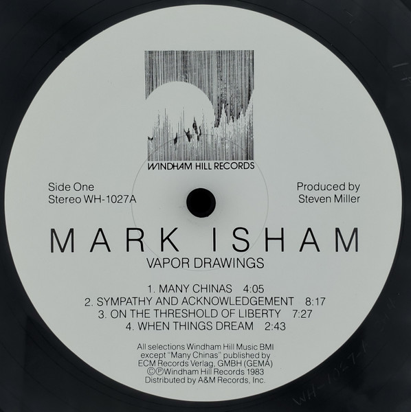 Mark Isham - Vapor Drawings | Windham Hill Records (WH-1027) - 3 Mark Isham - Vapor Drawings | Windham Hill Records (WH-1027) - 3