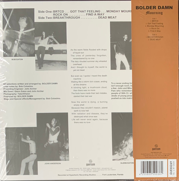 Bolder Damn - Mourning | Guerssen (GUESS269) - 3 Bolder Damn - Mourning | Guerssen (GUESS269) - 3