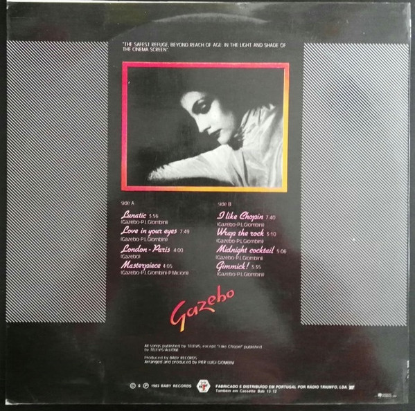 Gazebo - Gazebo | Baby Records (BAB 13-12) - main