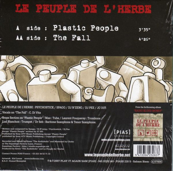 Le Peuple De L'Herbe - Plastic People | [PIAS] Recordings (PIASB 228 S) - 2