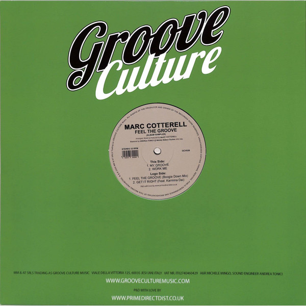 Marc Cotterell - Feel The Groove (Album Sampler) | Groove Culture Music (GCV026) - 2