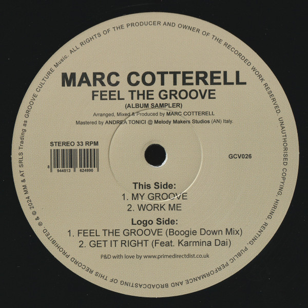 Marc Cotterell - Feel The Groove (Album Sampler) | Groove Culture Music (GCV026) - 3