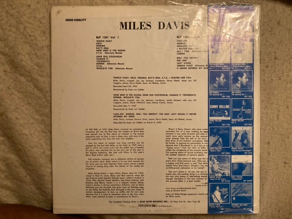 Miles Davis - Volume 1 | Blue Note (BLP 1501) - 2