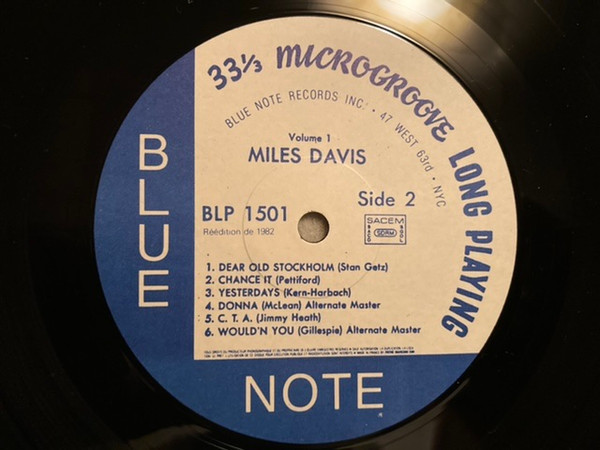 Miles Davis - Volume 1 | Blue Note (BLP 1501) - 4