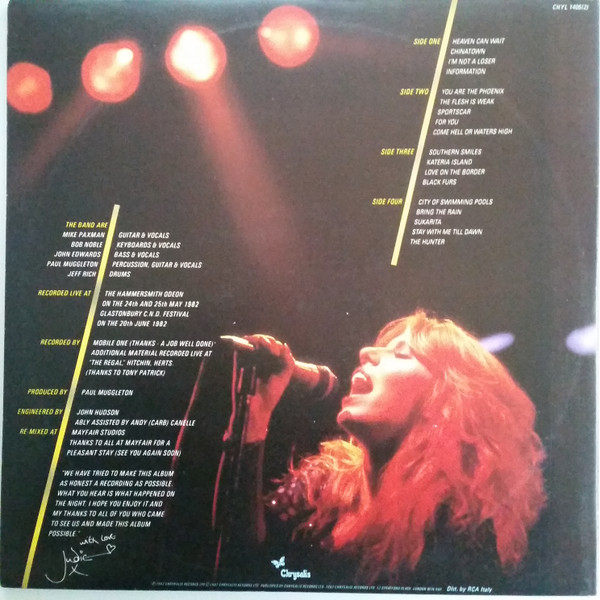 Judie Tzuke - Road Noise - The Official Bootleg | Chrysalis (CHYL 1405(2)) - 2