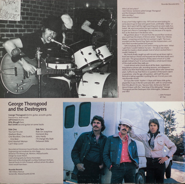 George Thorogood & The Destroyers - George Thorogood And The Destroyers [Vinyl] | Rounder Records (3013) - 2