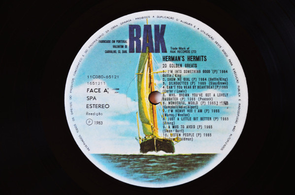 Herman's Hermits - 20 Golden Greats | RAK (11C080- 65121) - 2