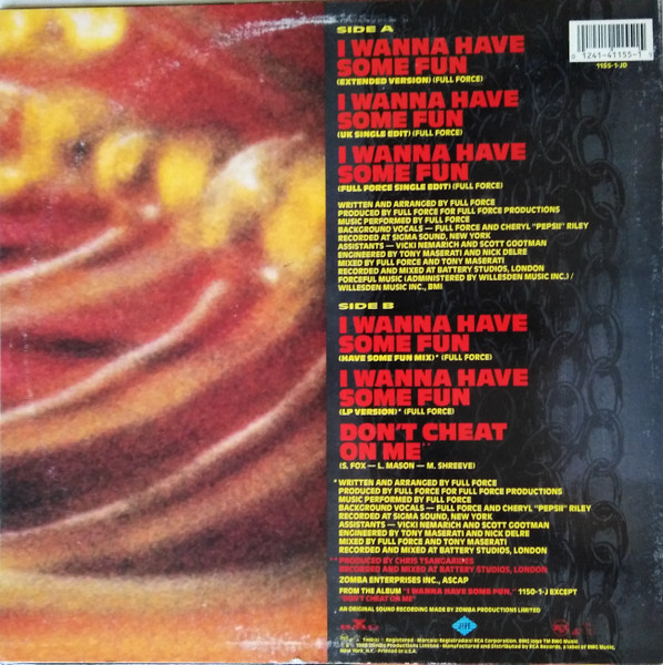 Samantha Fox - I Wanna Have Some Fun | Jive (1155-1-JDAB) - 2