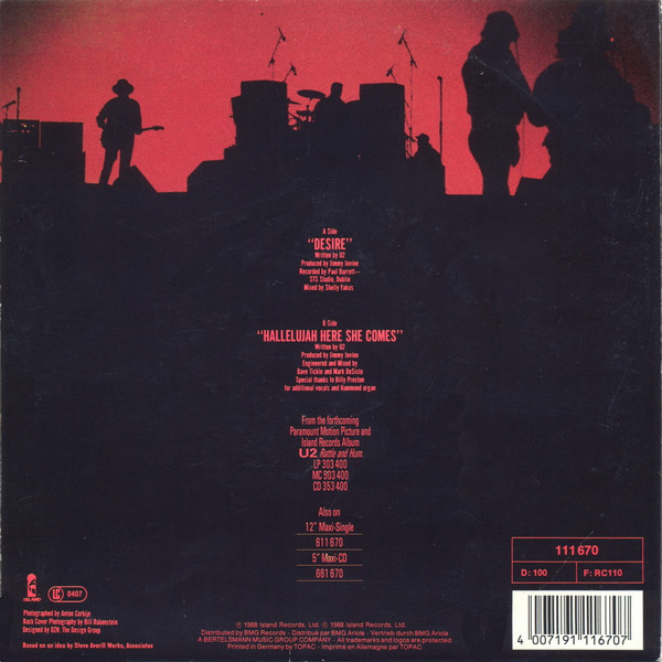 U2 - Desire | Island Records (111 670) - 2 U2 - Desire | Island Records (111 670) - 2