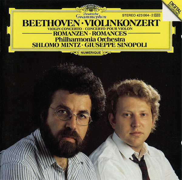 Ludwig van Beethoven - Shlomo Mintz , Giuseppe Sinopoli , Philharmonia Orchestra - Violinkonzert Romanzen | Deutsche Grammophon (423 064-2) - main
