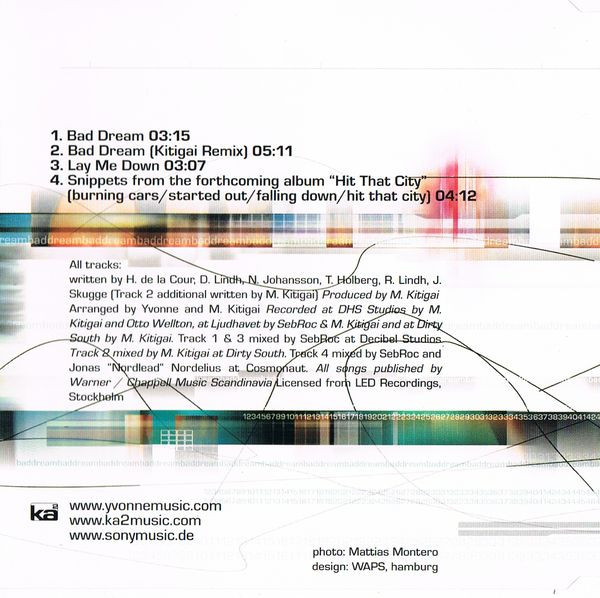 Yvonne - Bad Dream | Ka2 Music (KA2 671812 2) - 3