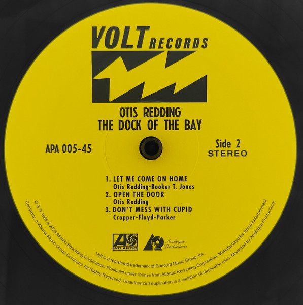 Otis Redding - The Dock Of The Bay | Volt Records (S-419) - 4