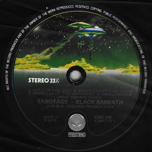 Black Sabbath - Sabotage | Vertigo (6366 115) - 3 Black Sabbath - Sabotage | Vertigo (6366 115) - 3