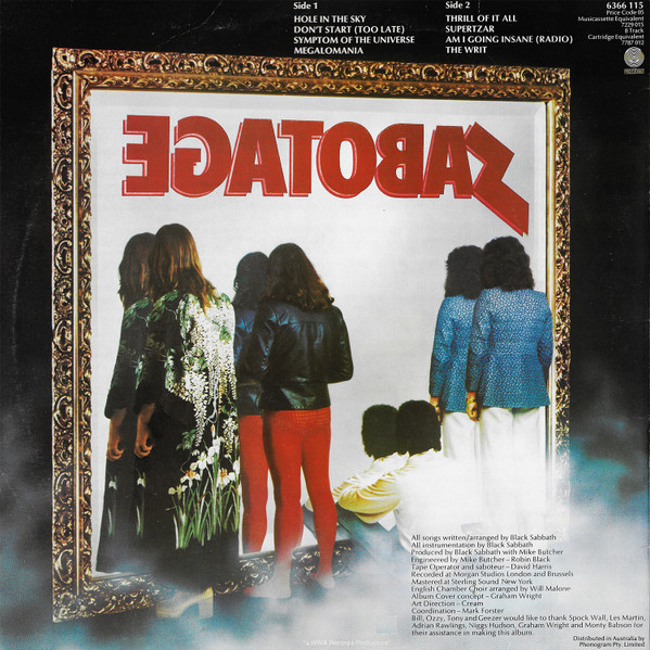 Black Sabbath - Sabotage | Vertigo (6366 115) - 2 Black Sabbath - Sabotage | Vertigo (6366 115) - 2